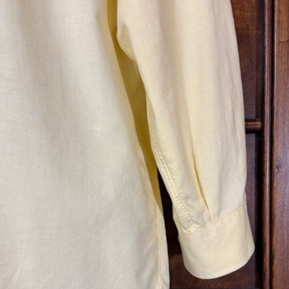 Nautica Yellow 100% Cotton Logo Pocket Button Down Shirt - Picture 7 of 11